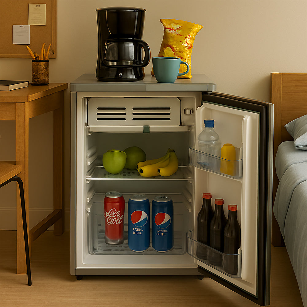 Fussion Stainless Steel Bar Fridge – Compact & Stylish Cooling
