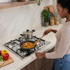 XMY 4-Burner Stainless Steel Built-In LPG Gas Hob