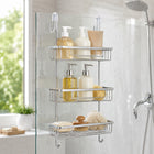 3-Tier Aluminium Hanging Shower Shelf Bathroom Caddy - Silver