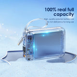 FONENG 10000mAh 22.5W Mini Fast Charging Power Bank with 2 Built-In Cables