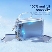 FONENG 10000mAh 22.5W Mini Fast Charging Power Bank with 2 Built-In Cables