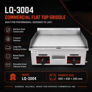 Aruif Commercial Flat Top Gas Griddle with Dual Controls