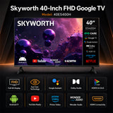 Skyworth 40-Inch FHD Google Smart TV with Eye Care