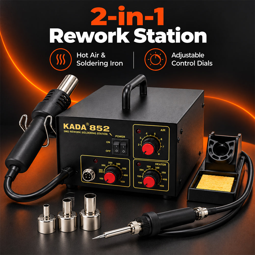 KADA 2-in-1 Hot Air and Soldering Iron Rework Station