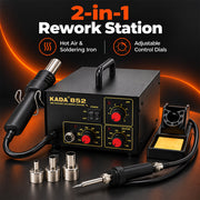 KADA 2-in-1 Hot Air and Soldering Iron Rework Station