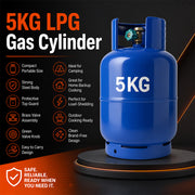 5kg Blue LPG Gas Cylinder