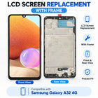 Replacement Screen with Frame for Samsung Galaxy A32 4G