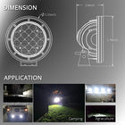 iStar 5″ Round LED Off‑Road Flood Light – 51 W / 5100 LM - Set Of 2