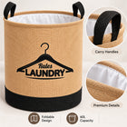 iStar Foldable Laundry Basket with Carry Handles
