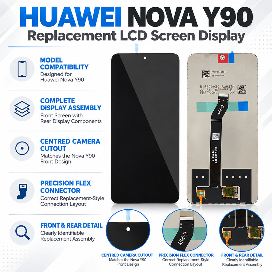 Replacement LCD Screen & Digitizer for Huawei Nova Y90