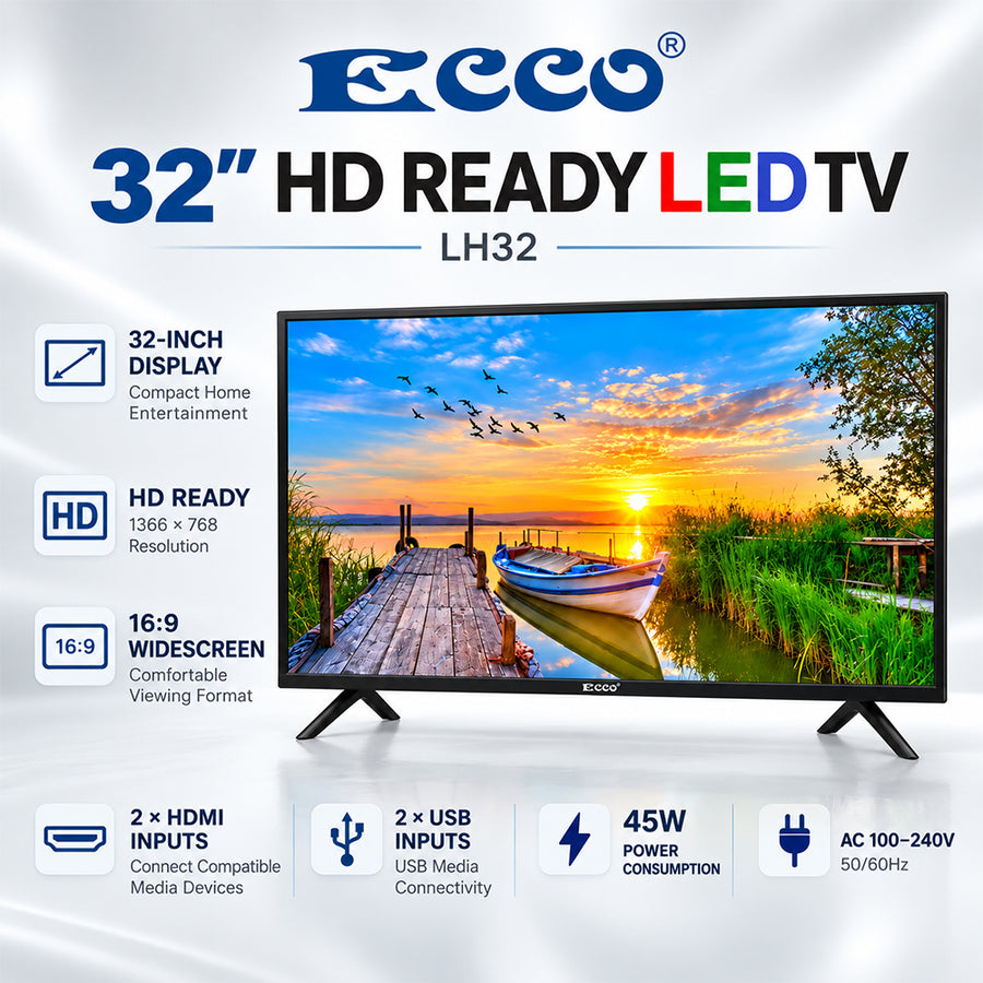 ECCO 32-Inch HD Ready LED TV LH32