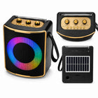 Solar Rechargeable Bluetooth Speaker with RGB Light & FM Radio