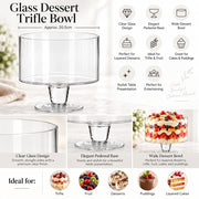 Glass Dessert Trifle Bowl - 20.5cm