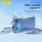 FONENG PX116 20000mAh 22.5W Power Bank with Built-In Cables