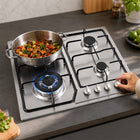 XMY RH-5006 4-Burner Built-In Gas Hob – LPG Stainless Steel