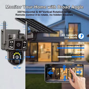 12MP 4G Solar CCTV Security Camera with Night Vision & Motion Detection