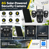 4G LTE Solar-Powered Outdoor Security Camera with EseeCloud App