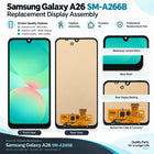 Replacement Screen & Digitizer with Frame for Samsung Galaxy A26 5G
