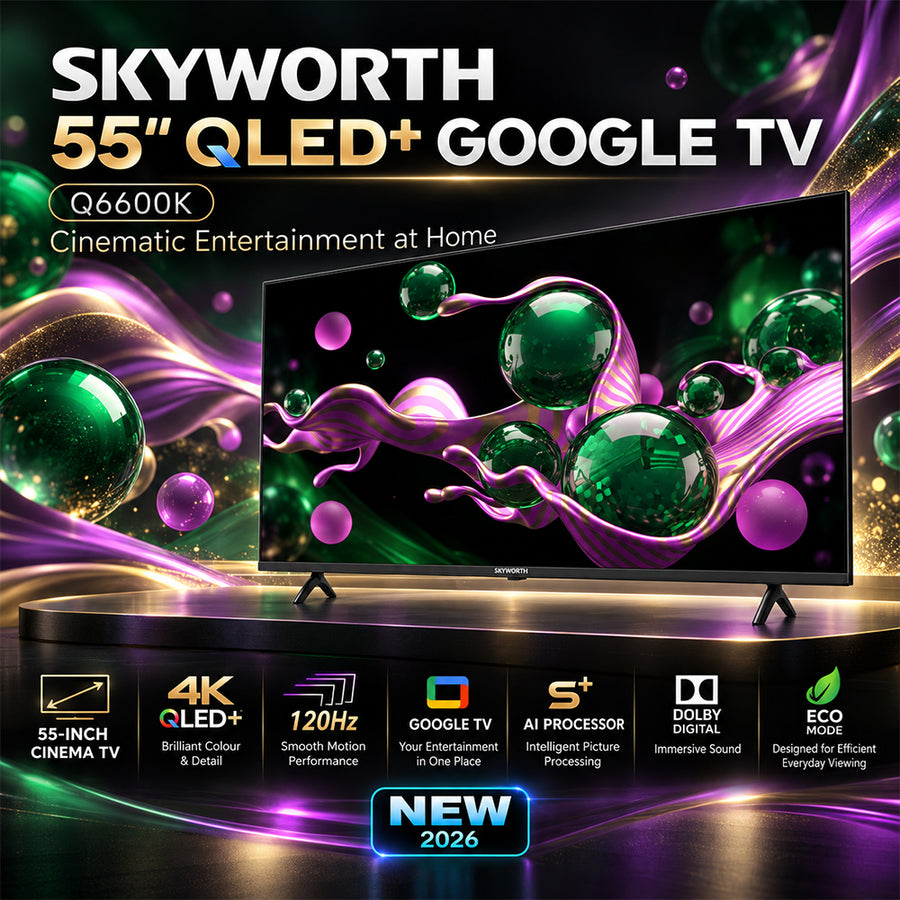 Skyworth 55-Inch 4K UHD QLED Google Smart TV