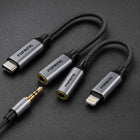 FONENG 3.5mm Female Audio Adapter Cable – Type-C / Lightning
