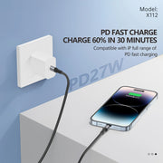 FONENG X112 1m Metal Head Braided Charging Cable