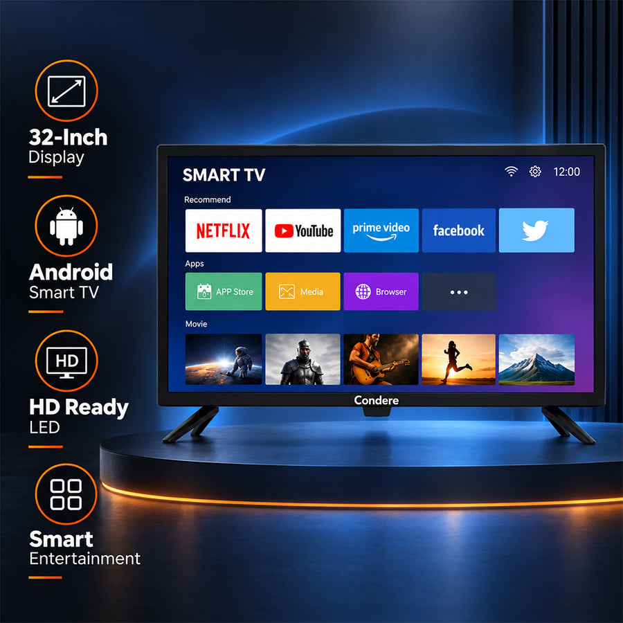 Condere 32-Inch Smart LED TV with Wi-Fi
