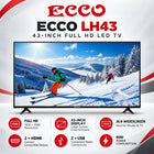 ECCO 43-Inch Full HD LED TV with HDMI & USB