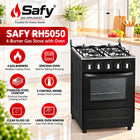 Safy 4-Burner Freestanding Gas Stove with Oven