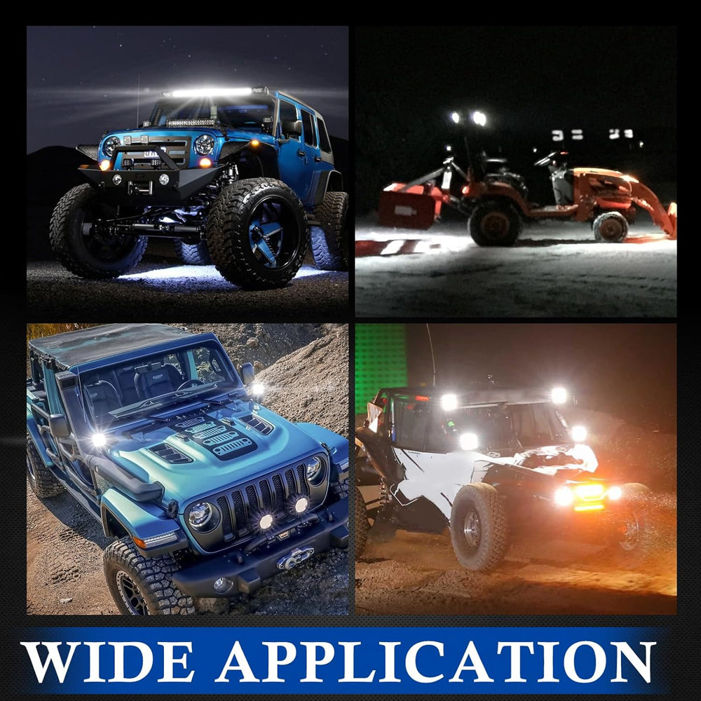 Istar-ST 4-Inch Round LED Car Spot Light - Pack Of 2