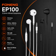 FONENG EP100 In-Ear Wired Earphones with 3.5mm Connector