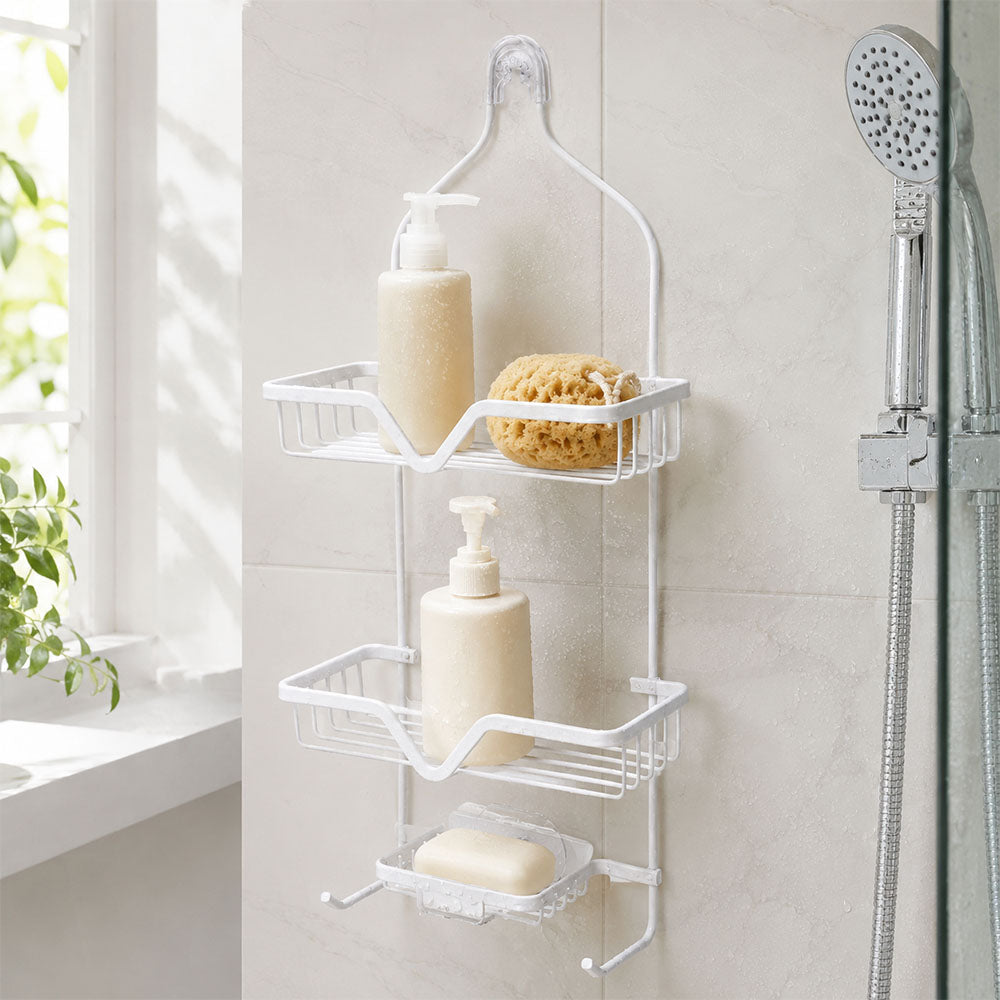 iStar 3-Tier Hanging Aluminium Shower Caddy Bathroom Storage Rack