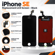 Replacement LCD Screen & Digitizer for iPhone 5S / SE 2016 - Black