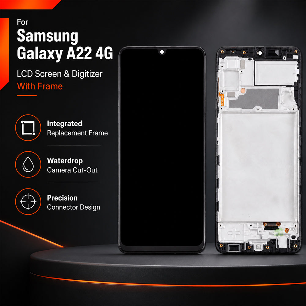 Standard LCD Screen & Digitizer with Frame for Samsung Galaxy A22 4G