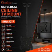 Condere Universal Ceiling TV Mount for 14–42 Inch TVs