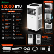 iStar 12000 BTU Portable Air Conditioner – Dual Motor