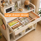 White Kitchen Pantry Cabinet with Drawer & Adjustable Shelves - 80cm