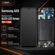 Premium OLED Screen with Frame for Samsung Galaxy A20