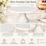 White Porcelain Cake Stand - 30.2cm