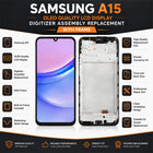 OLED Screen & Digitizer with Frame for Samsung Galaxy A15