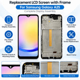 Standard LCD Screen with Frame for Samsung Galaxy A25 5G