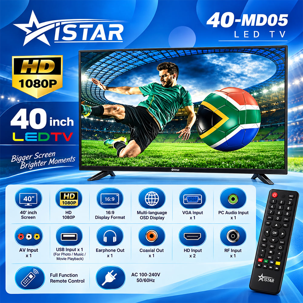 iStar 40-Inch 1080P LED TV with HDMI & USB
