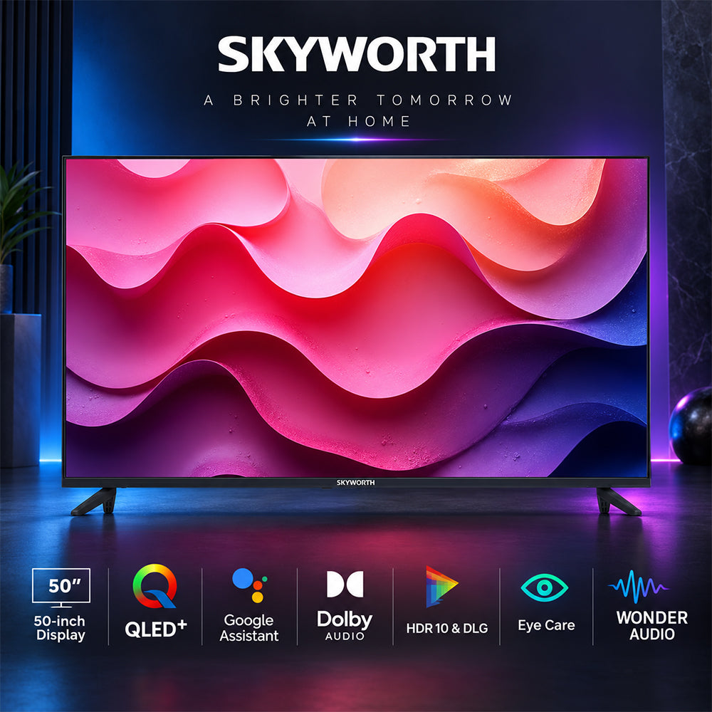 Skyworth 50-Inch Full HD QLED Google Smart TV