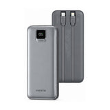 FONENG 10000mAh 22.5W Fast Charging Power Bank with 2 Built-In Cables