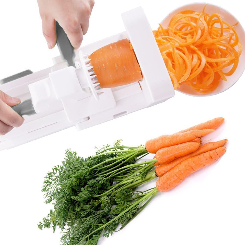 4-in-1 Vegetable Spiralizer – Create Fresh Zucchini & Carrot Noodles Instantly