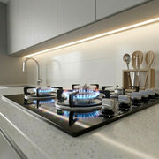 XMY Built-In Tempered Glass 4-Burner Gas Stove