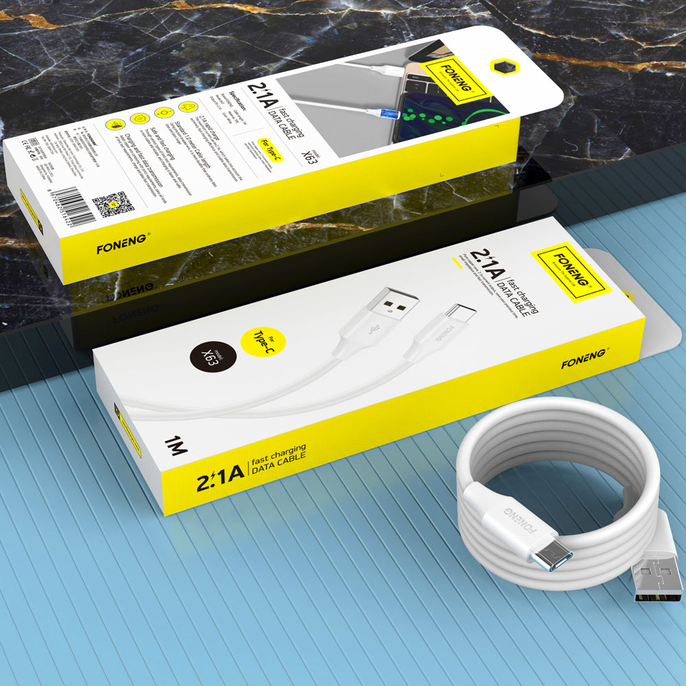 FONENG 1m 2.1A USB Charging & Data Cable