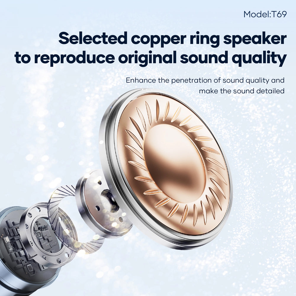 FONENG T66 Half In-Ear Wired Earphones with Microphone