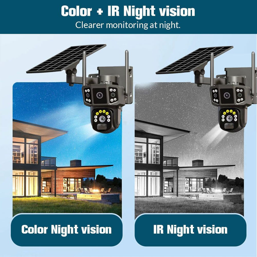 12MP 4G Solar CCTV Security Camera with Night Vision & Motion Detection