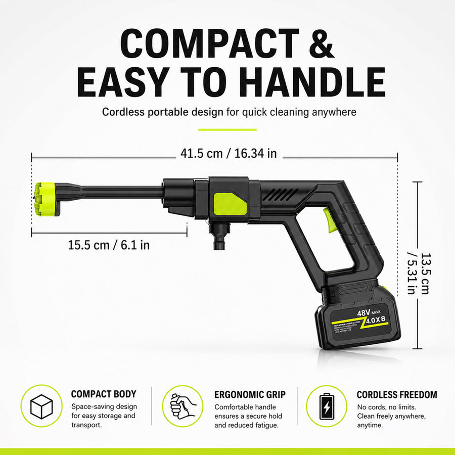 iStar 300W Cordless High-Pressure Washer with 5m Hose