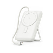 FONENG 10000mAh 22.5W Magnetic Wireless Power Bank with Built-In Cable & Stand